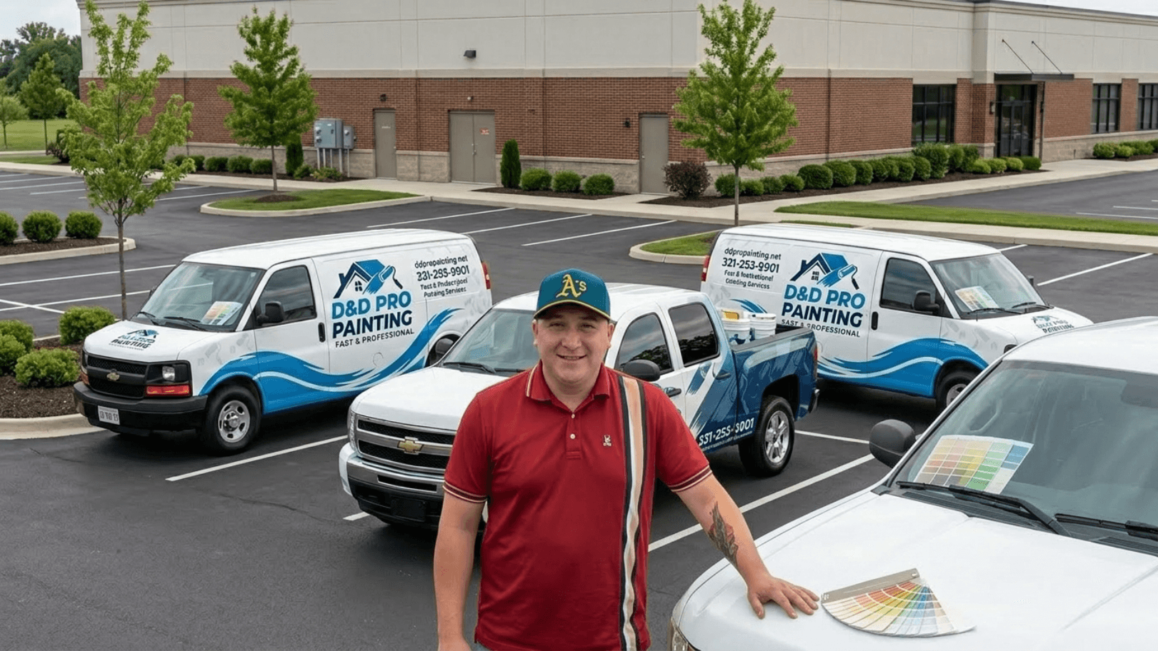 D&D Pro Painting owner with fleet